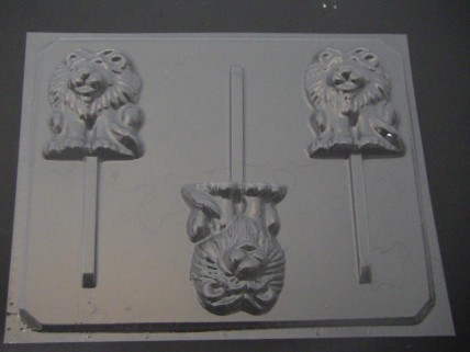 225sp Lion Queen Chocolate or Hard Candy Lollipop Mold